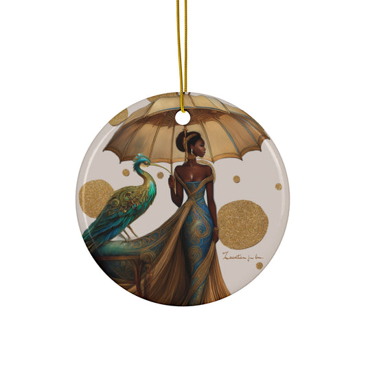 "The Peacock Royal" Artist Designed Ceramic Ornament